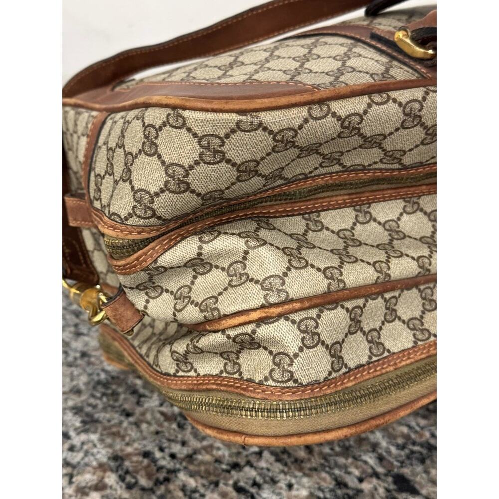 Gucci GG Web Vintage 1980 Travel Luggage Bag w/ Strap SPB-VWG 341027 - Picture 4 of 13